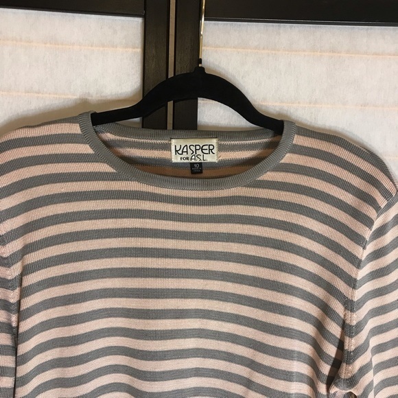 Kasper For ASL Silk Sweater - Picture 2 of 4